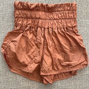 Free People The Way Home Black Shorts Light Orange/Pink XS